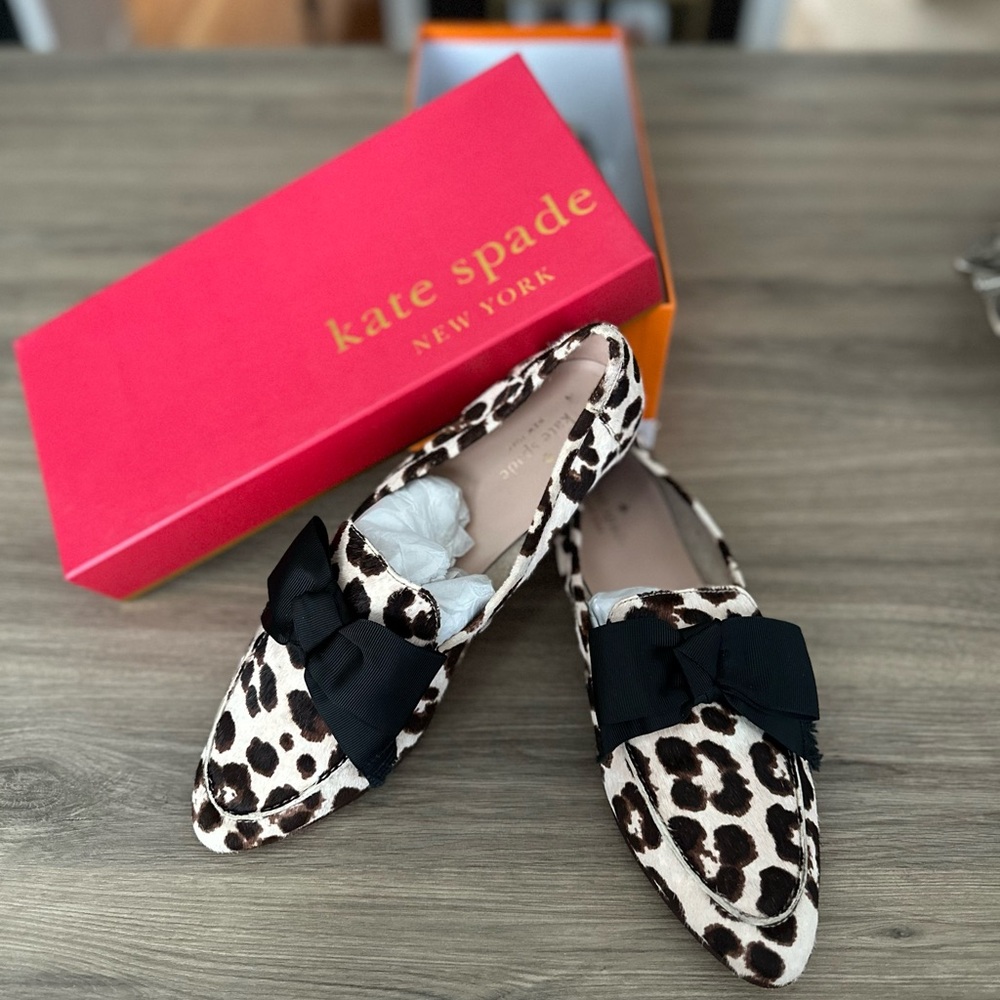 Kate Spade  Cosetta too leopard loafers